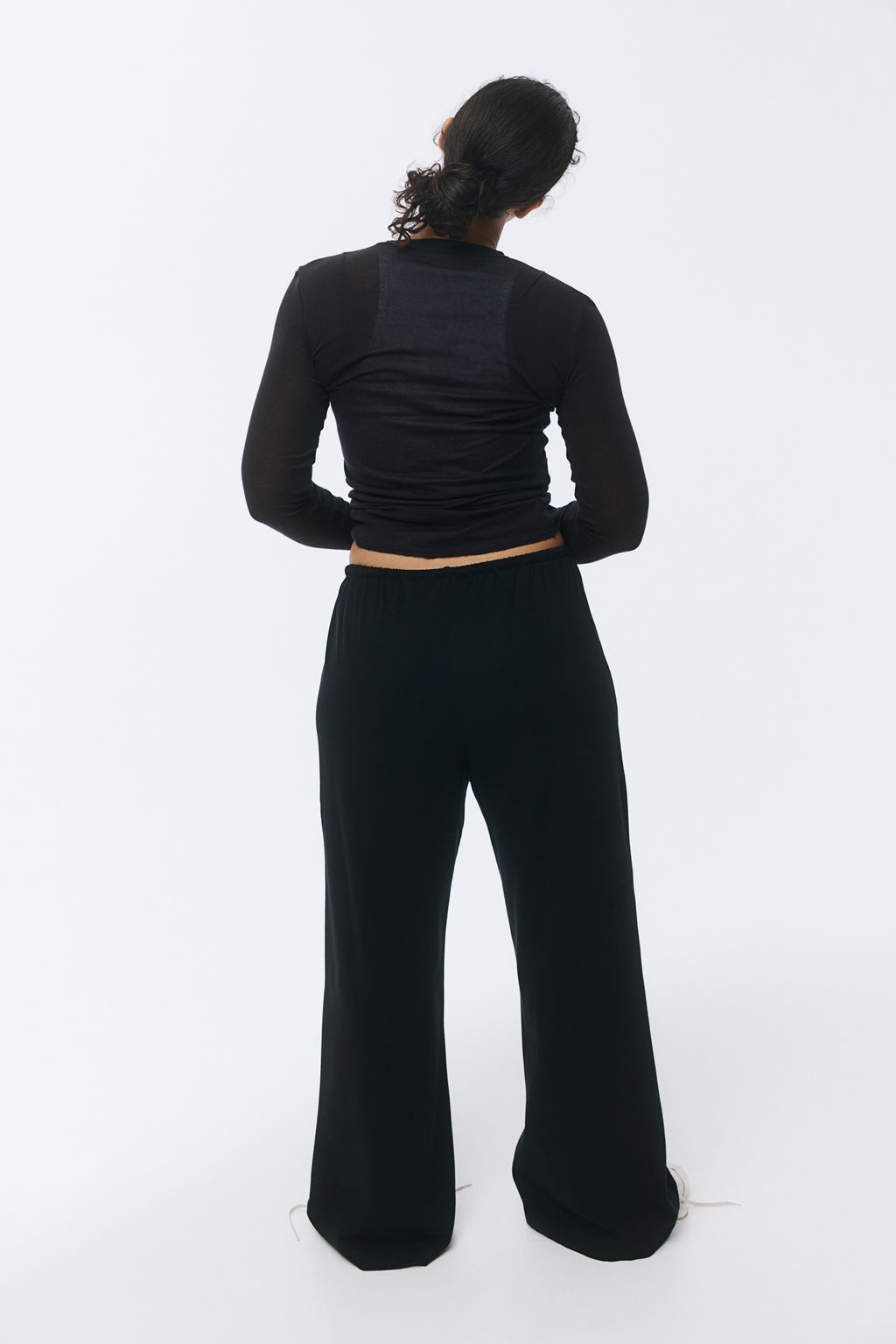 Pantal?n de algod?n con cord?n de ajuste - H&m фото 7
