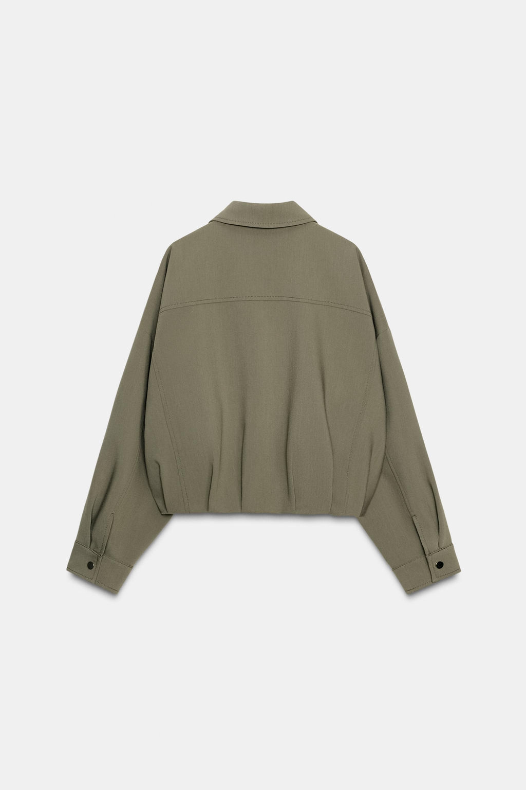 PLEATED HEM BOMBER JACKET - Zara фото 8