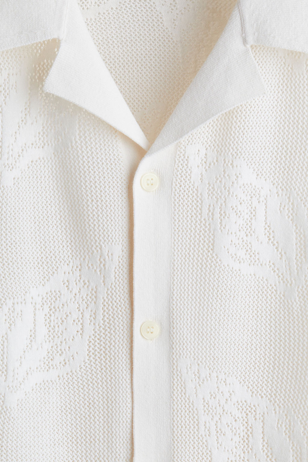 Camisa resort en punto jacquard Regular Fit - H&m фото 3