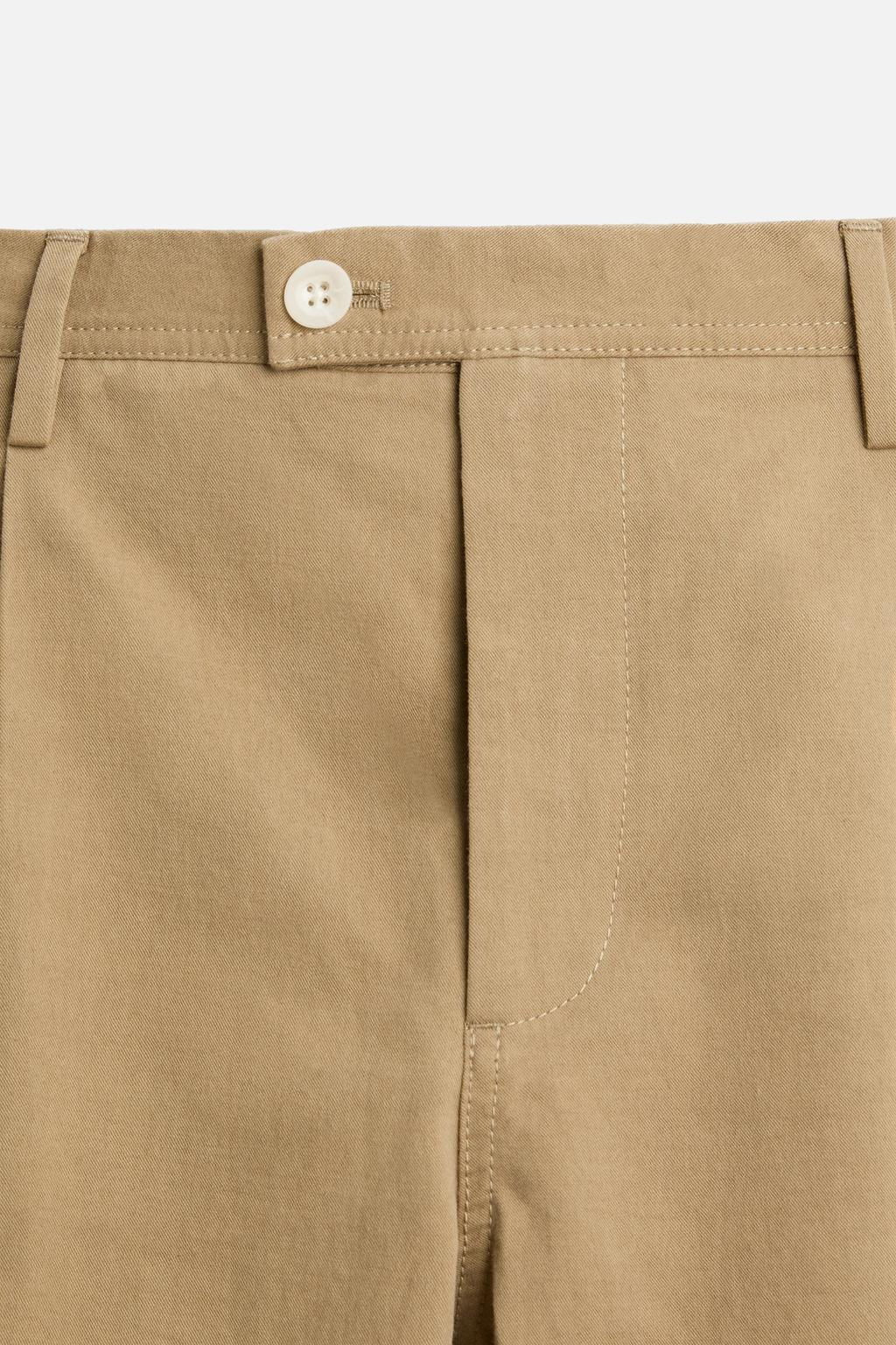 COTTON/LINEN PLEATED TROUSERS - Zara фото 8