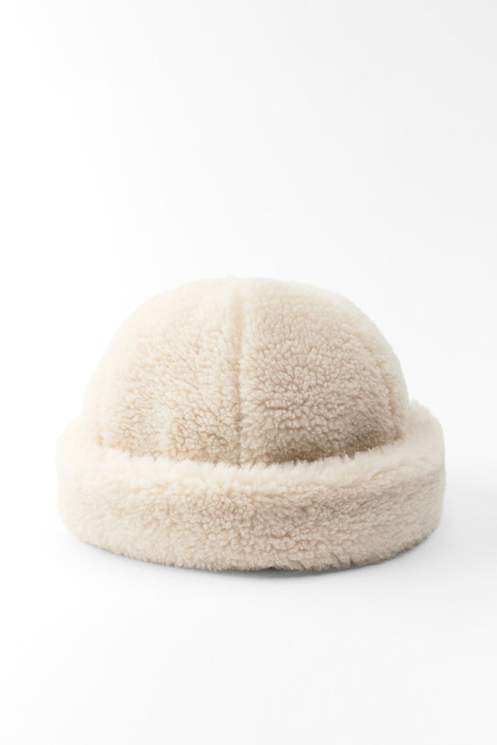 FAUX SHEARLING HAT - Zara фото 3