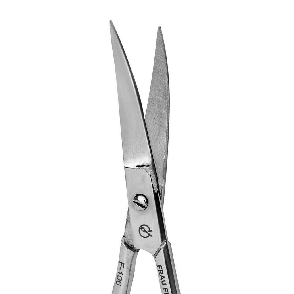 Frau Finger Ножницы маникюрные для ногтей изогнутые / Classic FS-106SP, глянцевые, ручная заточка, 9 см