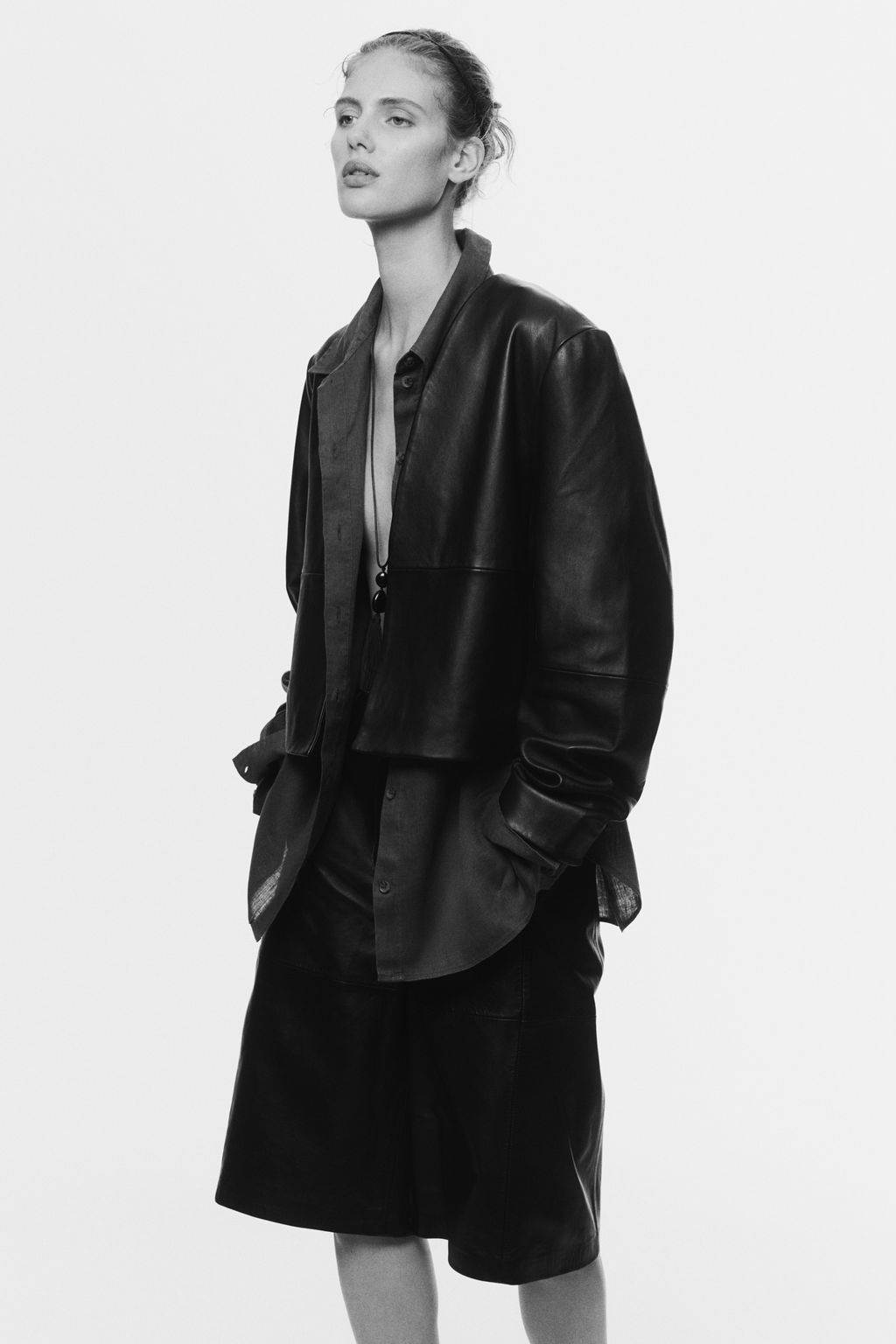 Camisa oversize de lino - H&m фото 6