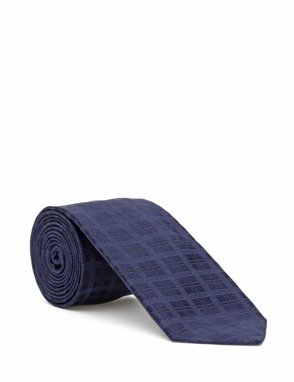 Темно-синий шелковый галстук - Cacharel фото 7