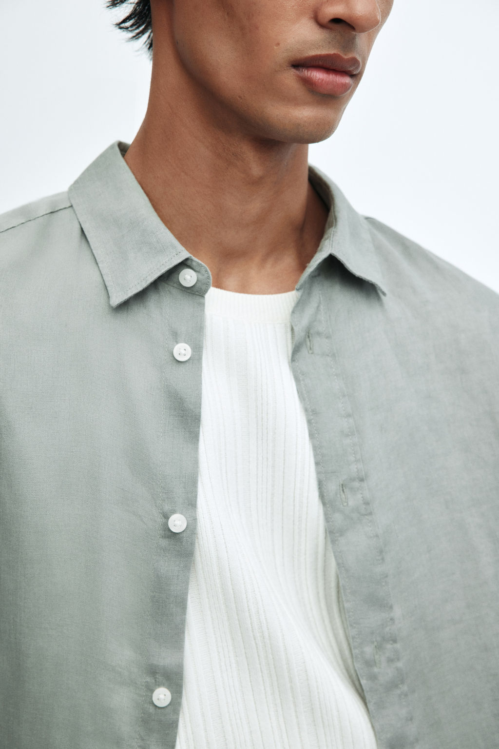 Camisa de lino Regular Fit - H&m фото 7