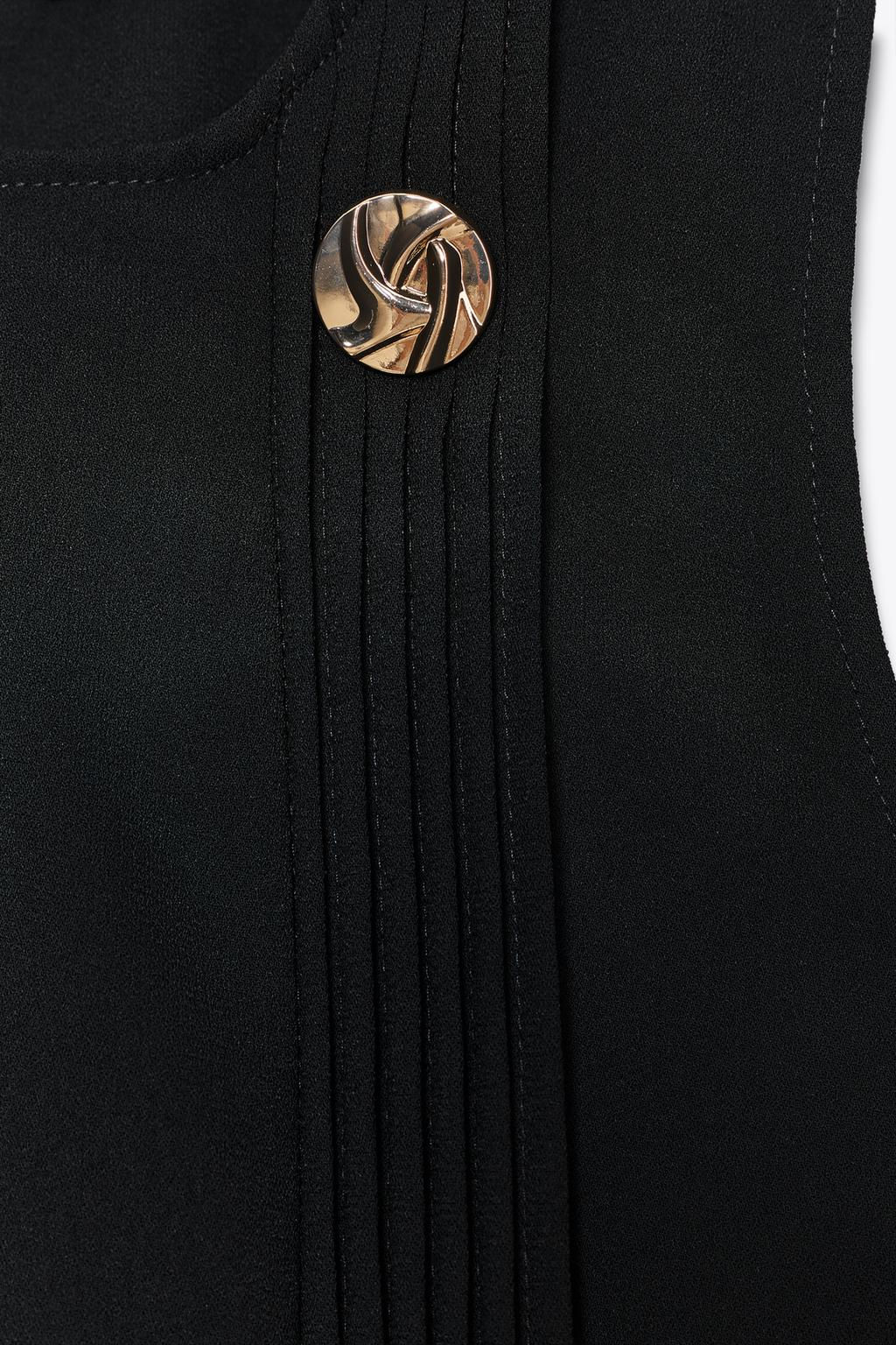 PIN TUCK TOP WITH HARDWARE - Zara фото 9