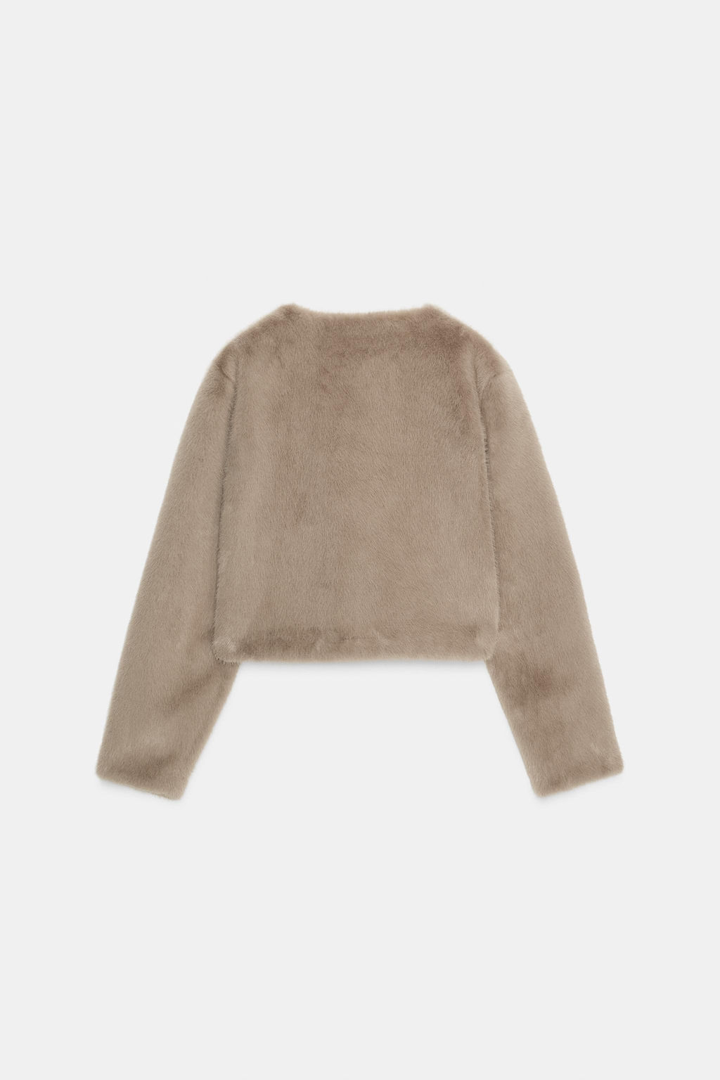 FAUX FUR SHORT JACKET - Zara фото 6