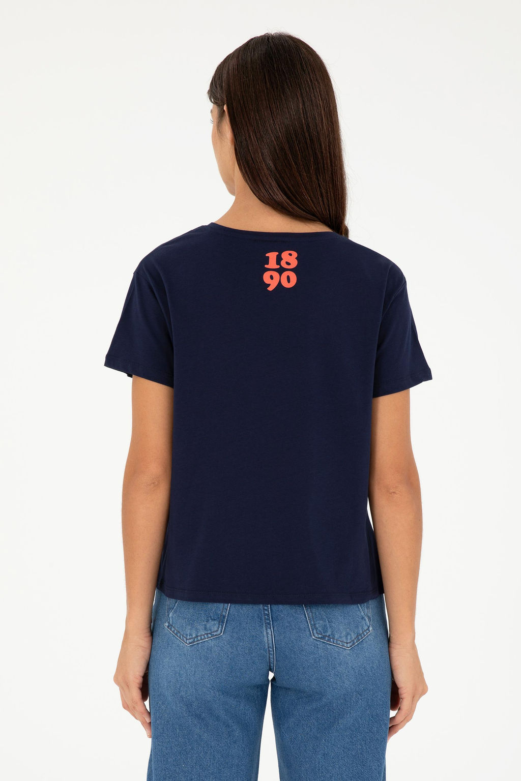 Женская темно-синяя футболка - U.s. polo assn фото 12