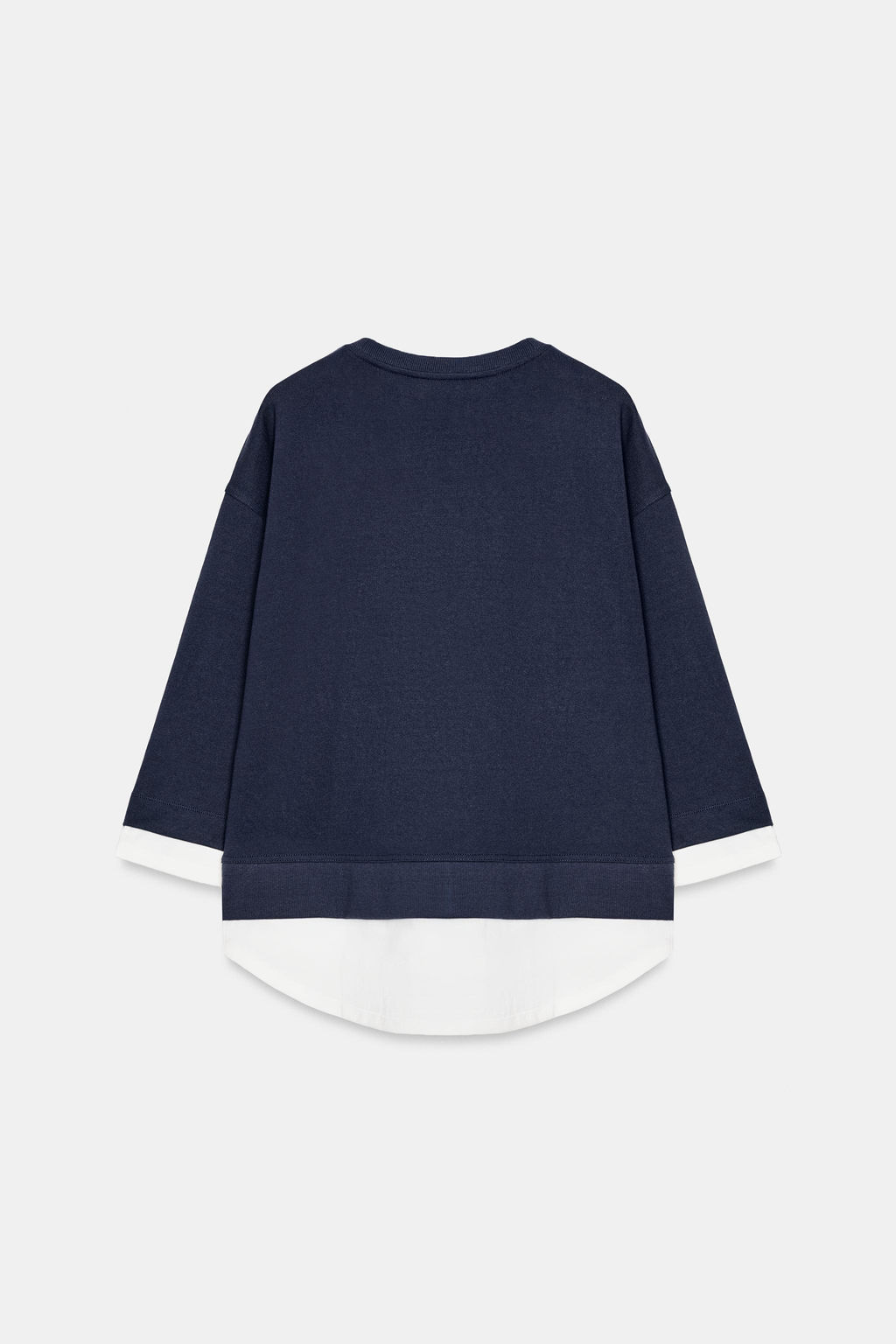 SUDADERA COMBINADA MANGA LARGA / Marino - Zara фото 6