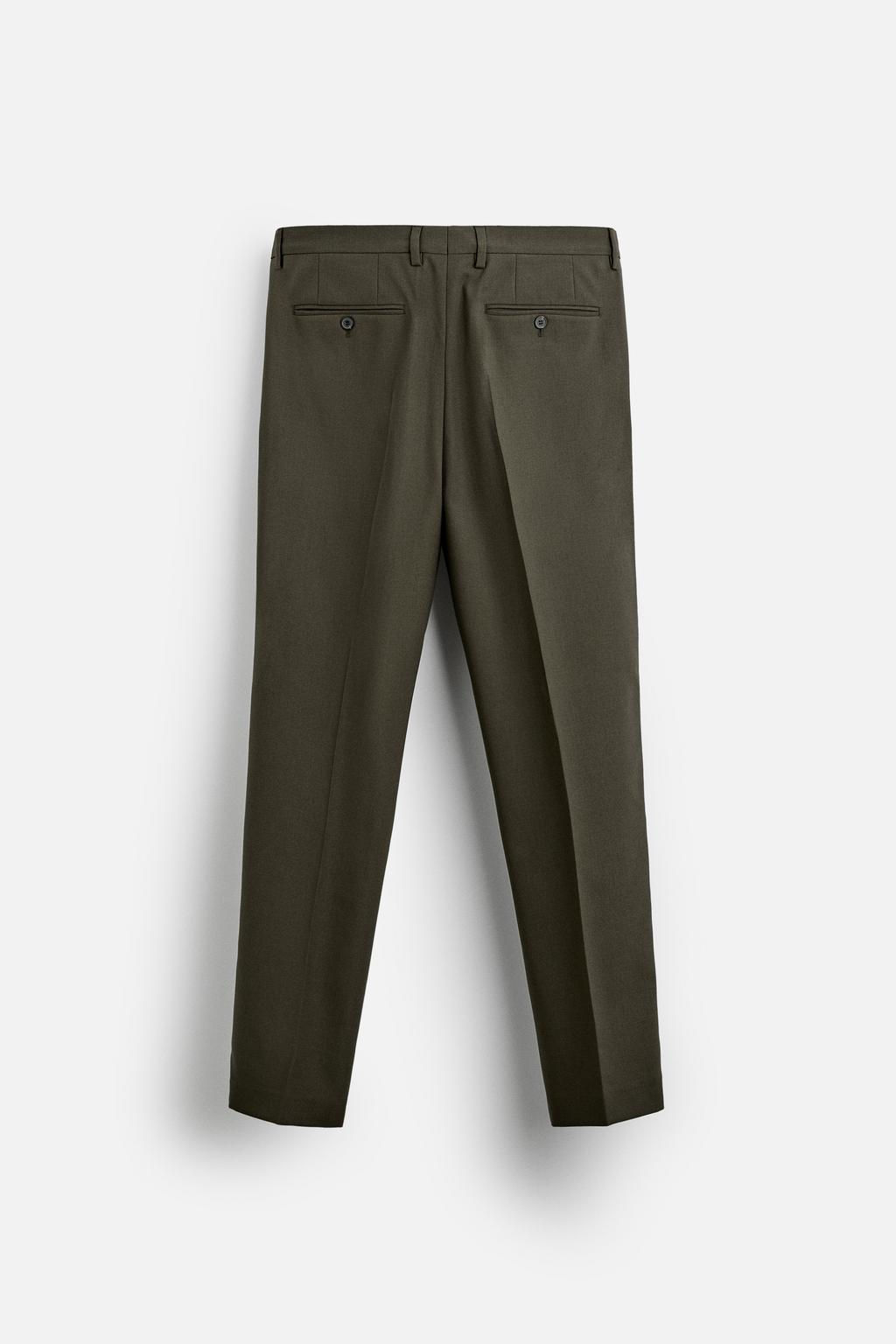 TEXTURED SUIT TROUSERS - Zara фото 8