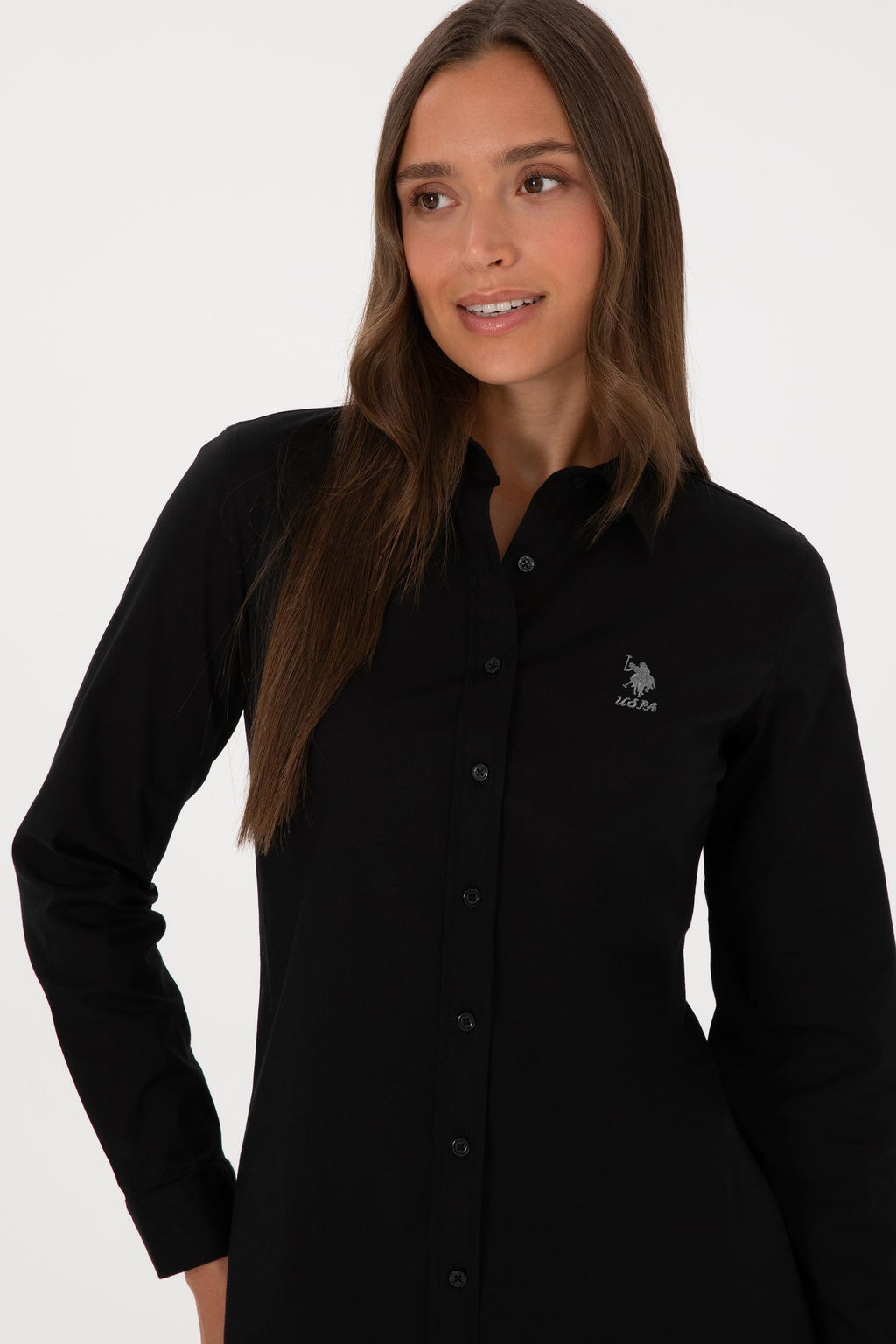 Kad_n Siyah Uzun Kollu Basic G_mlek Sepette S_rpriz _ndirim - U.s. polo assn фото 2