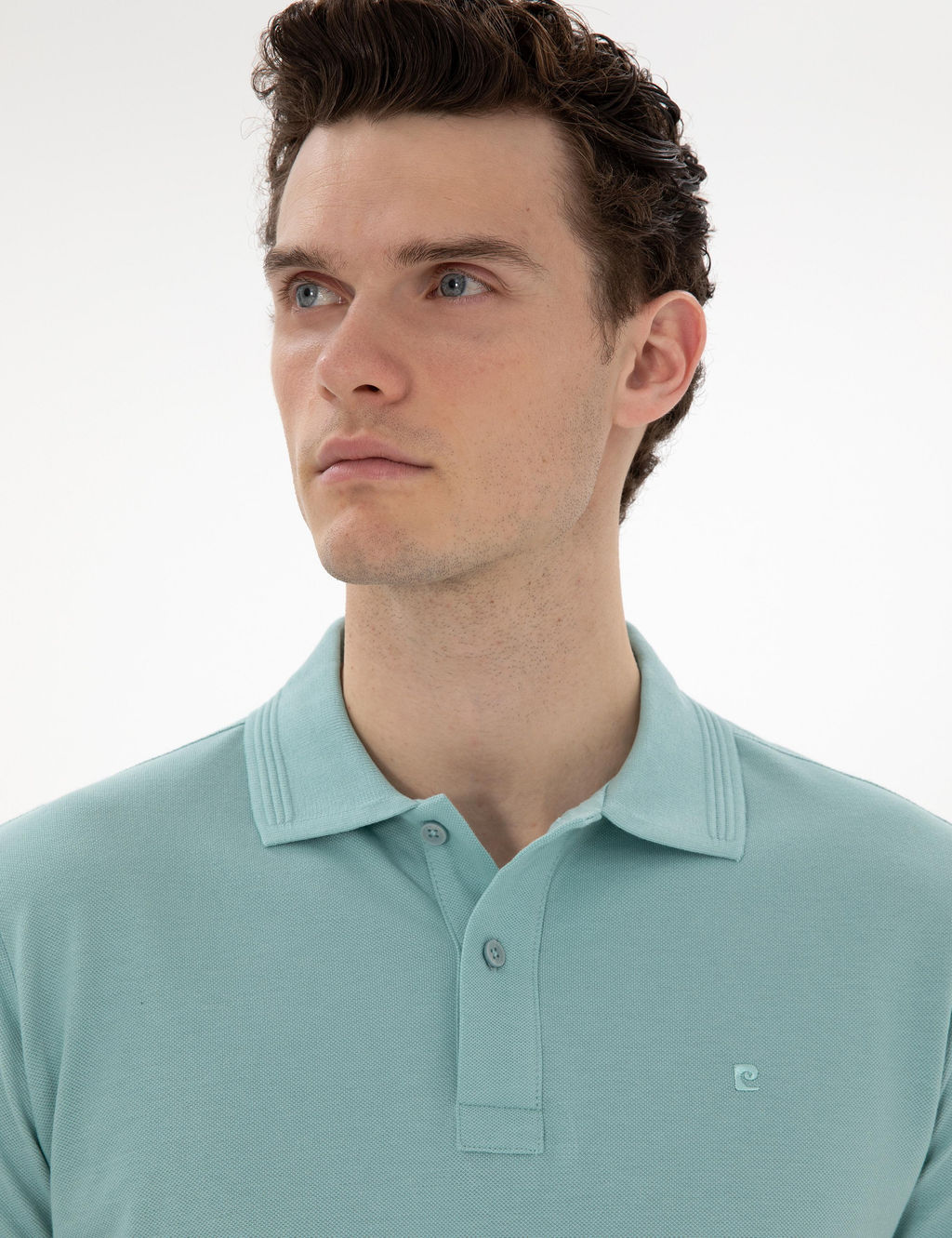 Koyu Mint Slim Fit K_vr_lmaz Polo Yaka Basic Ti__rt - Pierre cardin фото 2