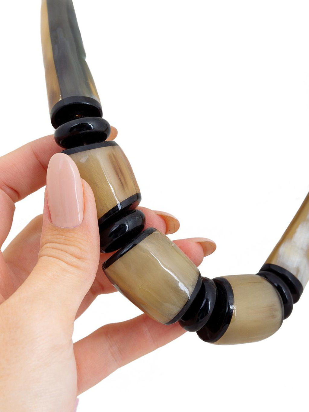 Украшение колье из рога № Р-2017 - Ганг фото 3