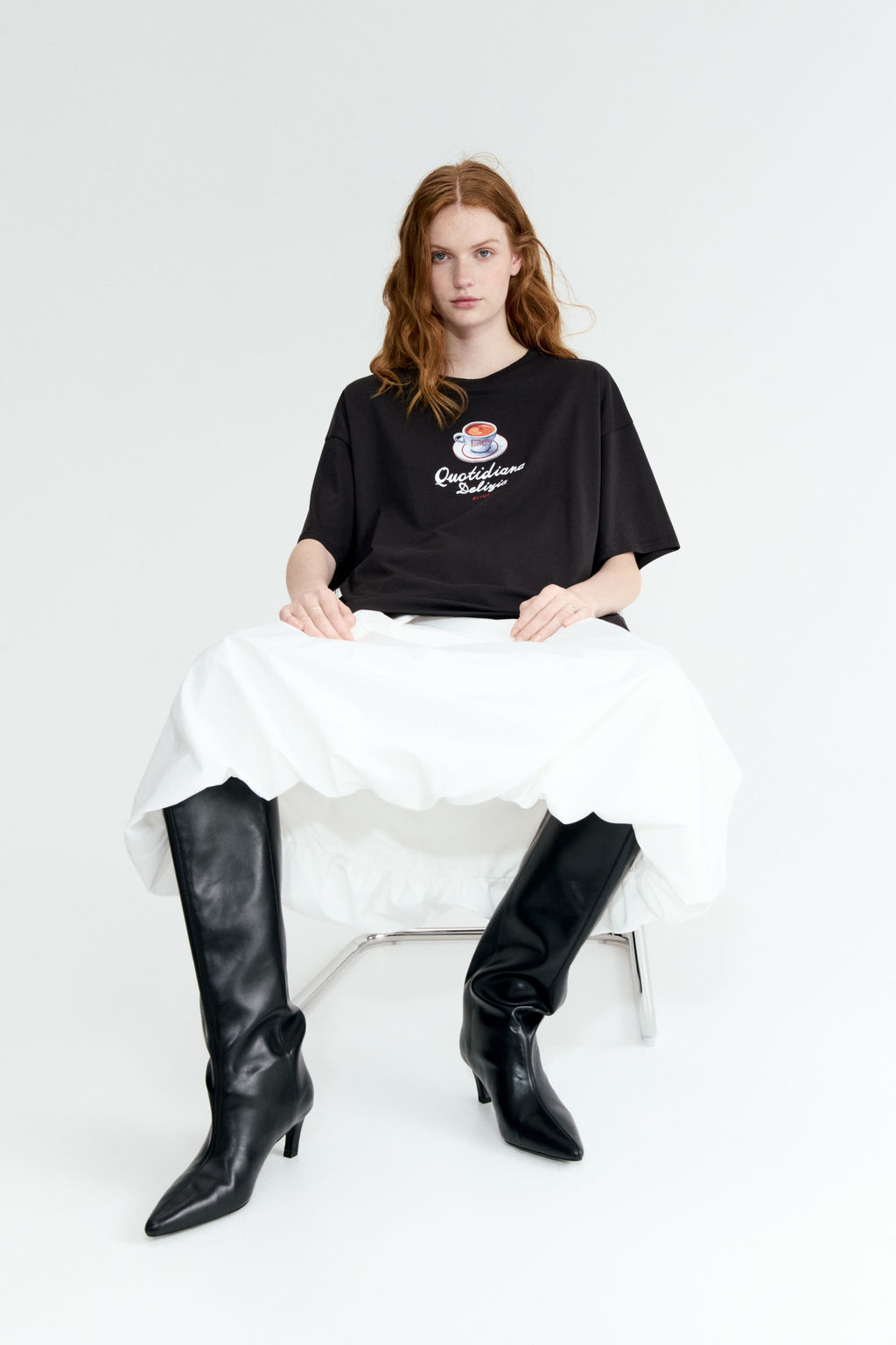 Camiseta oversize con motivo estampado - H&m фото 10