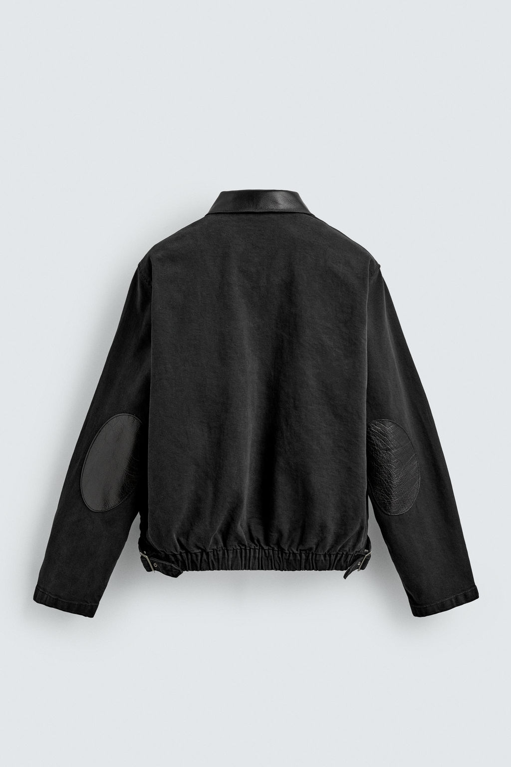 CAZADORA DENIM CUELLO COMBINADO / Negro - Zara фото 9