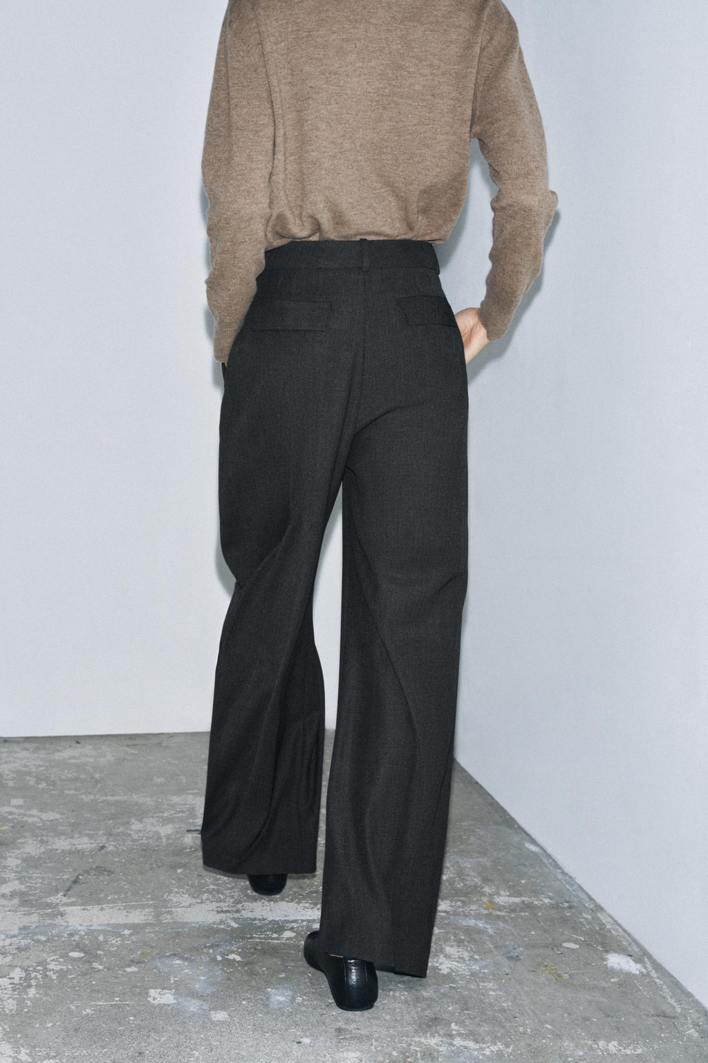 ZW COLLECTION BALLOON TROUSERS WITH WOOL - Zara фото 3