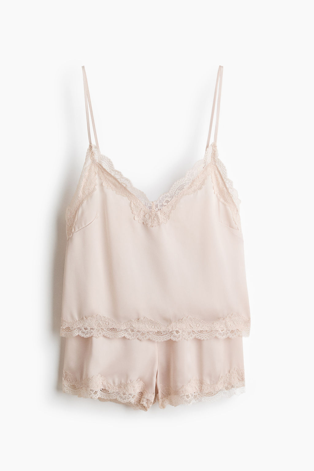 Pijama de sat?n con encaje - H&m фото 3