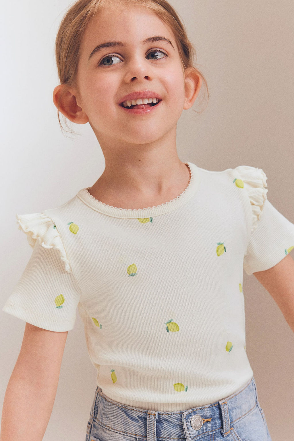 Camiseta de canale con volantes - H&m фото 2