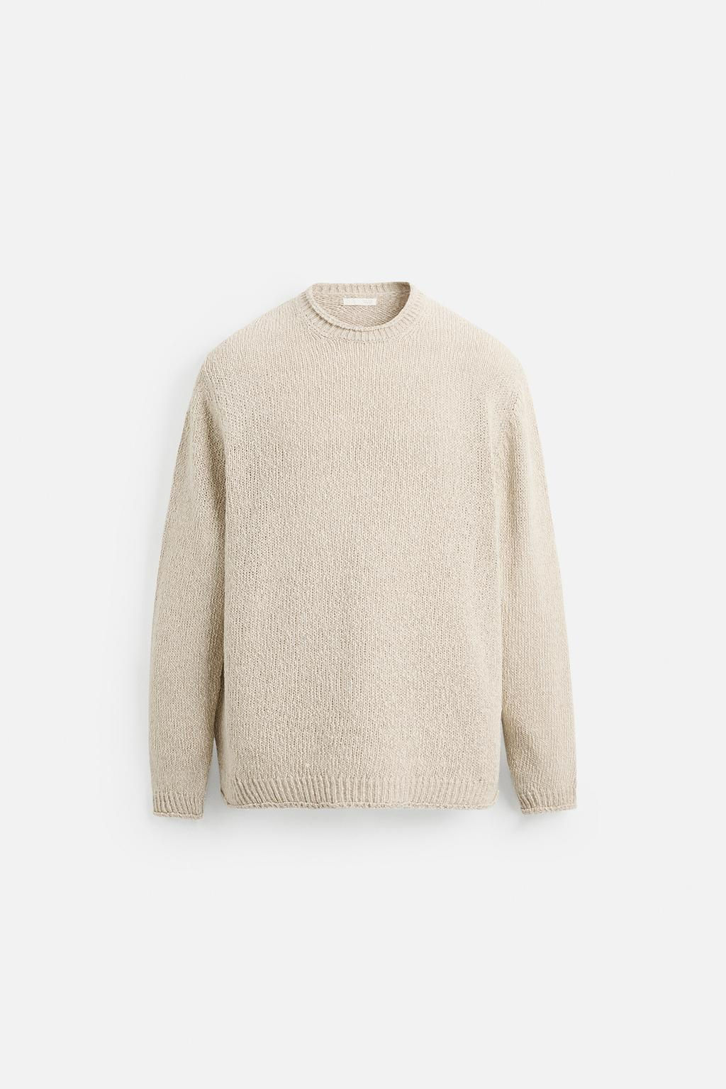RUSTIC TEXTURED KNIT SWEATER - Zara фото 9