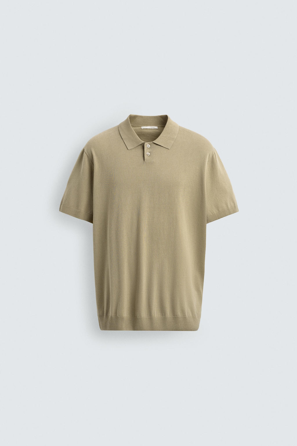 POLO PUNTO ESTRUCTURA LAVADA / Khaki - Zara фото 6