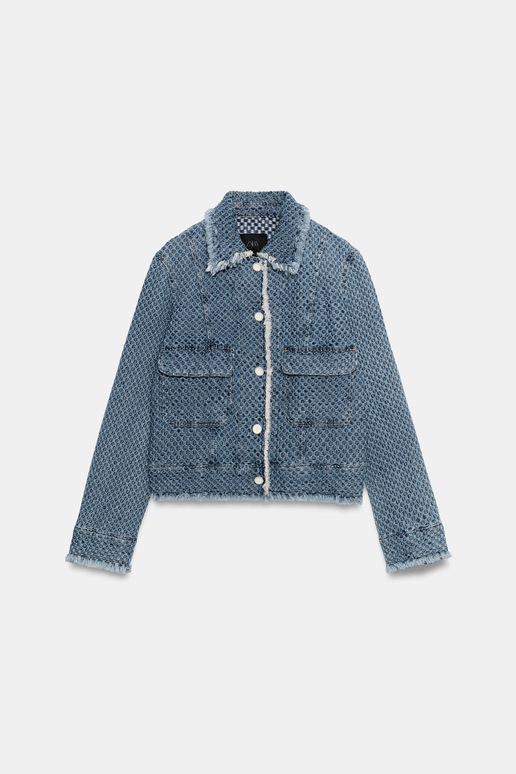CHAQUETA DENIM ZW COLLECTION / Azul - Zara фото 7