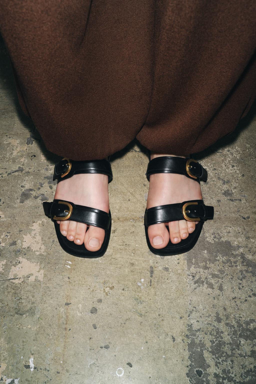 DOUBLE BUCKLE SANDALS - Zara фото 7