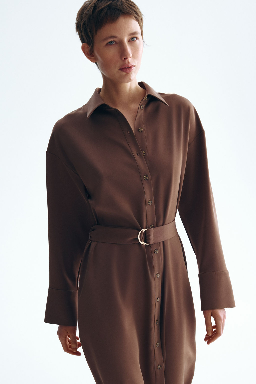 Vestido camisero con cintur?n - H&m фото 6