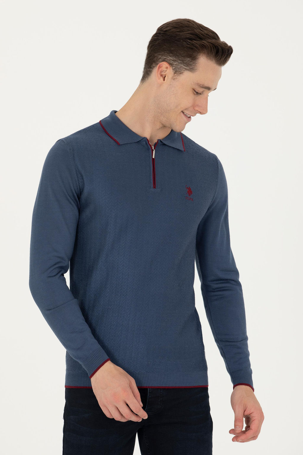 U. S. Polo Assn / Мужской свитер цвета индиго - U.s. polo assn фото 15