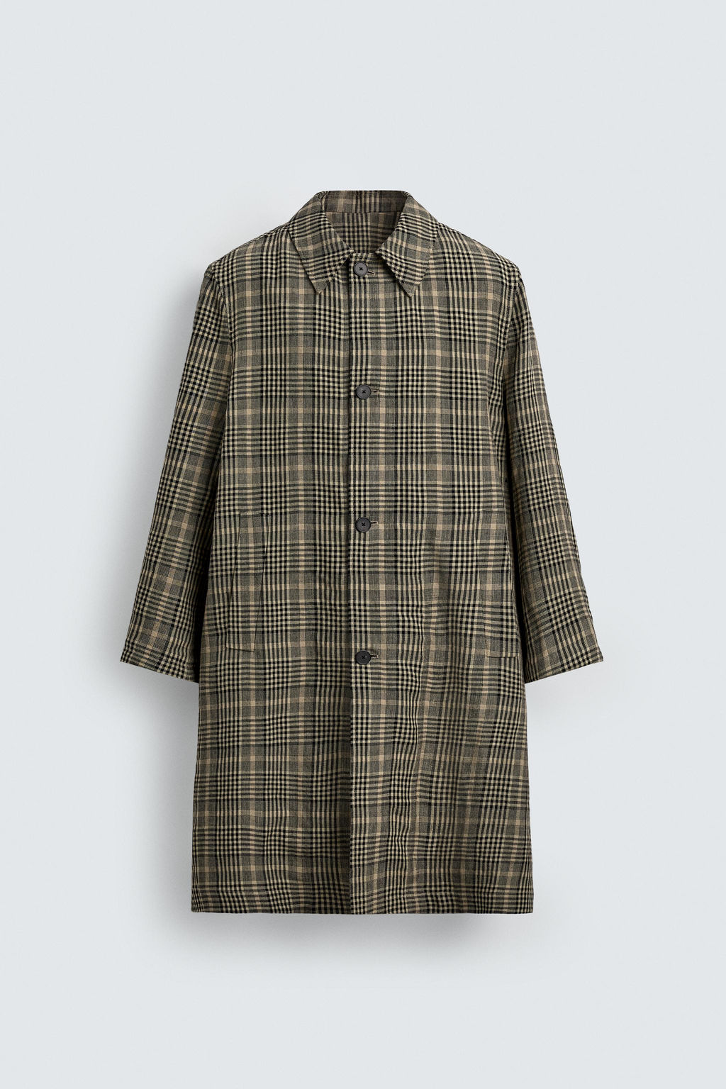 LIMITED EDITION WOOL - LINEN COAT - Zara фото 8