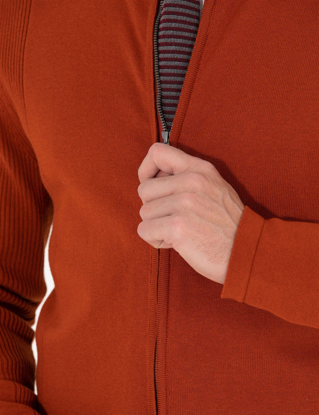 Kahverengi Slim Fit Fermuarl_ Triko H_rka - Pierre cardin фото 7