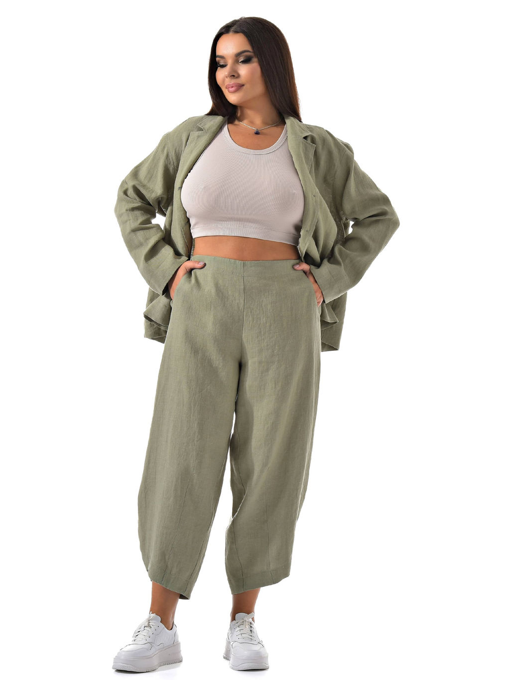 100% ЛЕН БОХО брюки