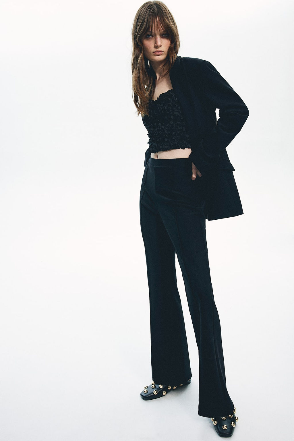 Top bandeau cropped con aplicaciones - H&m фото 3