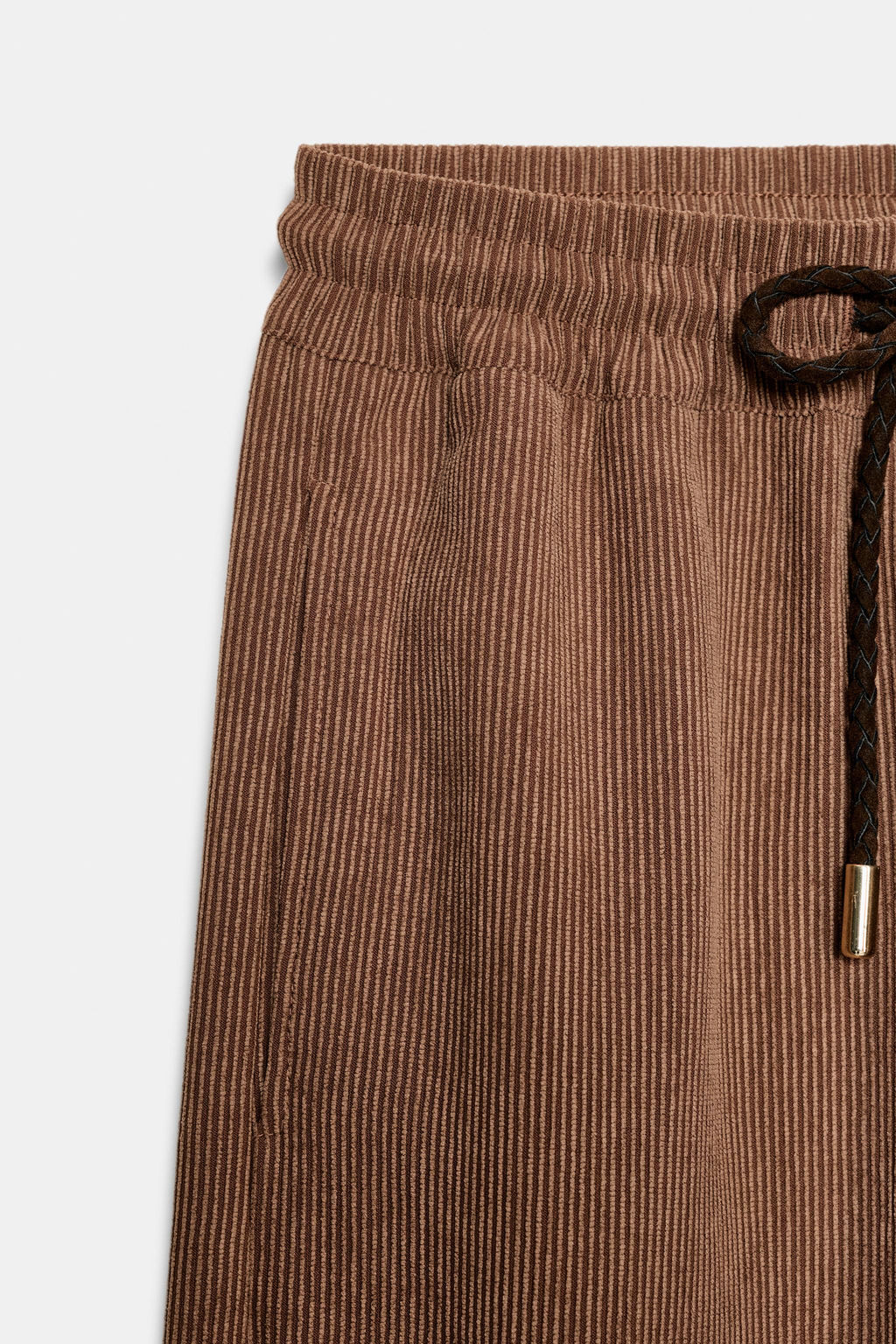 STRAIGHT FIT TROUSERS WITH ELASTICATED WAIST - Zara фото 16
