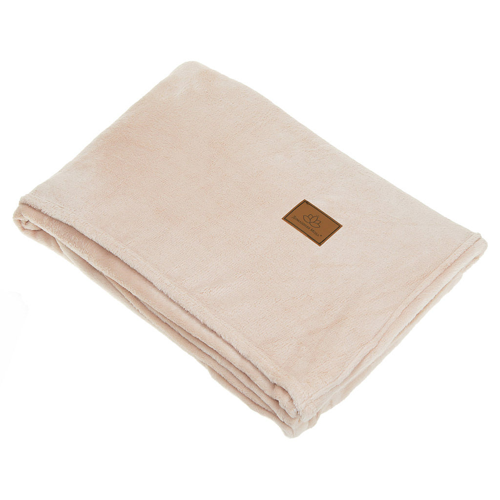 Плед/покрывало 150х200см Кремовый мусс, велсофт AirSoft набивной, полиэстер 100%, плотность 190г/м2, упаковка: 16х33см пояс бумажный, Домашняя мода (Россия)  фото 2