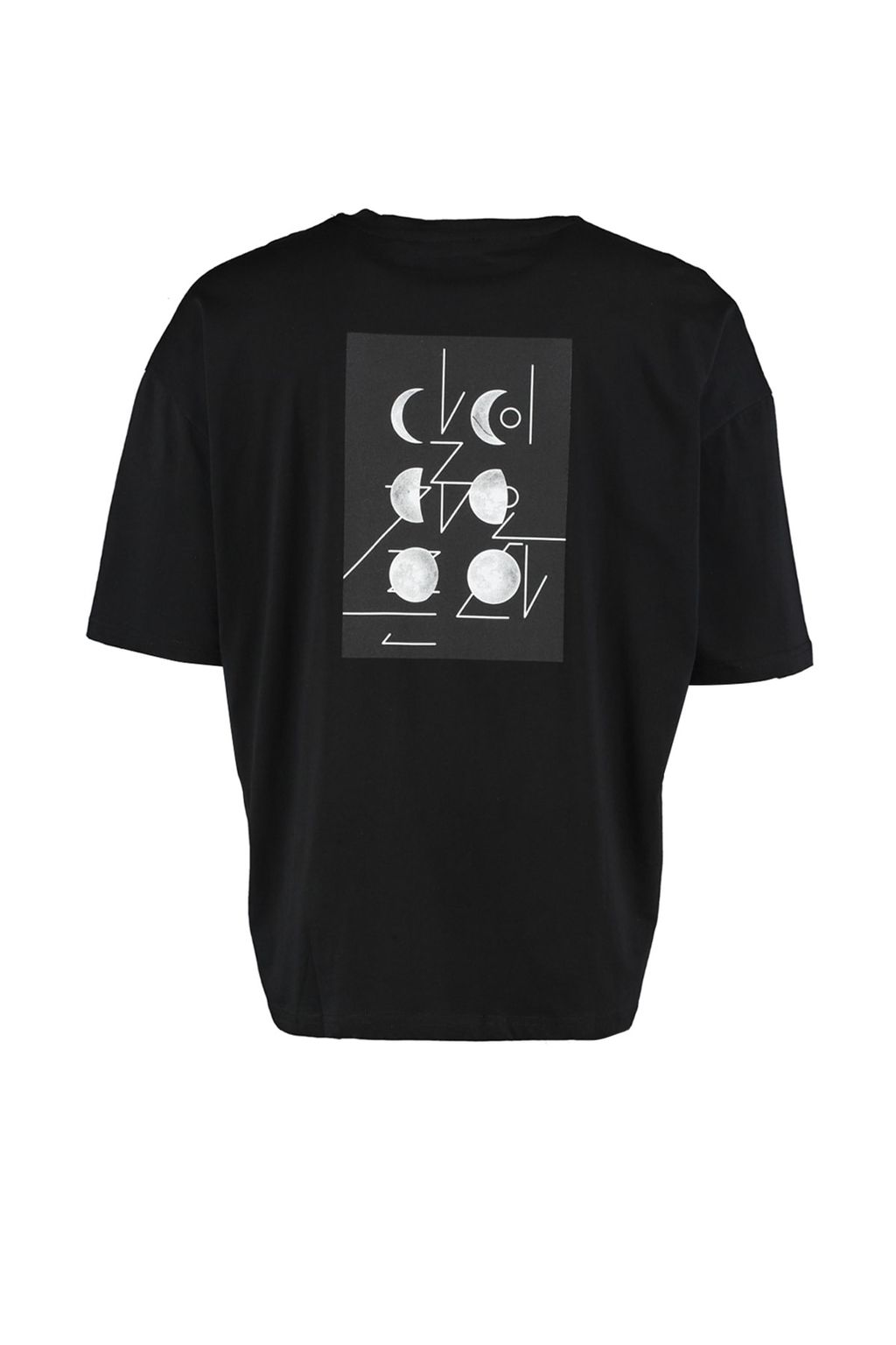 TRENDYOL MAN Siyah Oversize/Genis Kesim K?sa Kol Uzay Bask?l? %100 Pamuklu T-Shirt TMNSS21TS0617 - Trendyolmilla фото 6