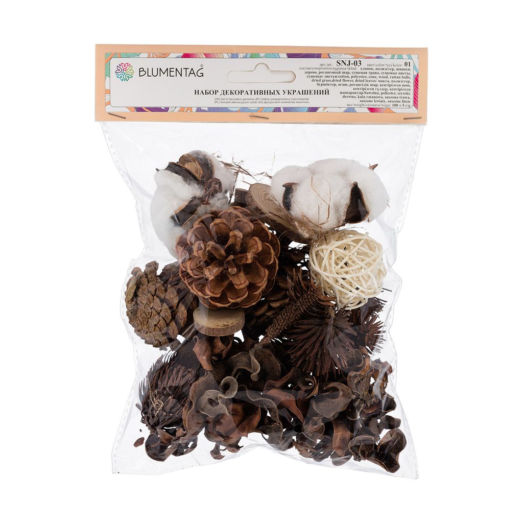 Blumentag SNJ-03 Набор природных материалов 100 г  5 г 01  фото 3
