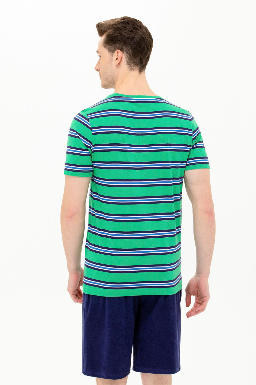 U. S. Polo Assn Мужская зеленая футболка с круглым вырезом - U.s. polo assn фото 19