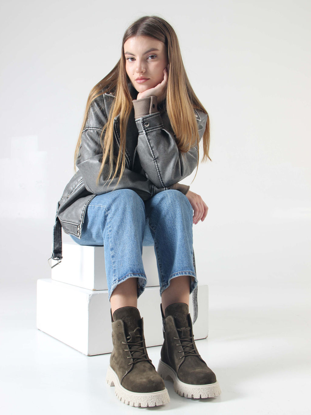 Ботинки EDART 228.V.1541 be. Хаки/шерсть - Ed'art фото 10