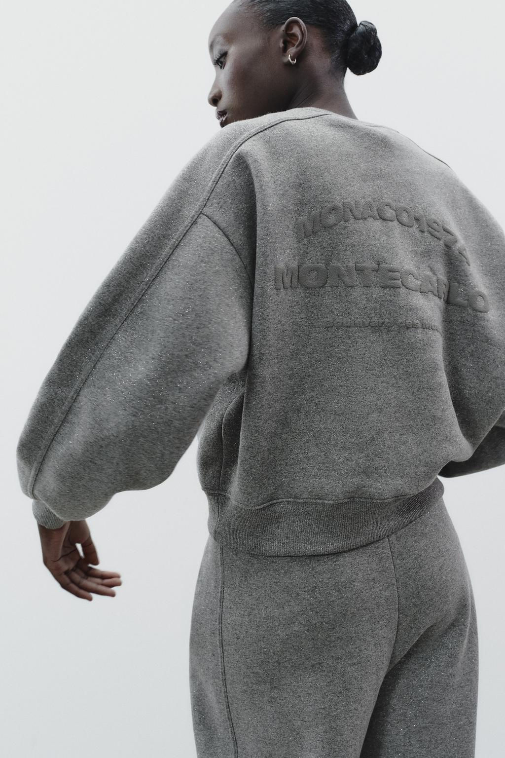 GLITTER SLOGAN SWEATSHIRT - Zara фото 3