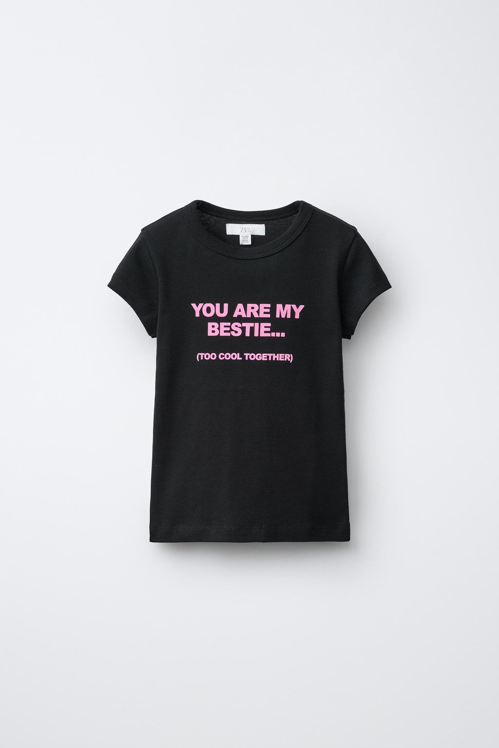 CAMISETA ESTAMPADA TEXTO / Negro - Zara фото 2
