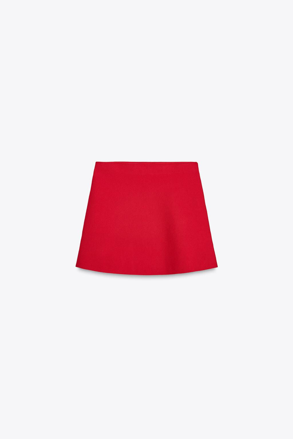 PLAIN KNIT MINI SKIRT - Zara фото 3