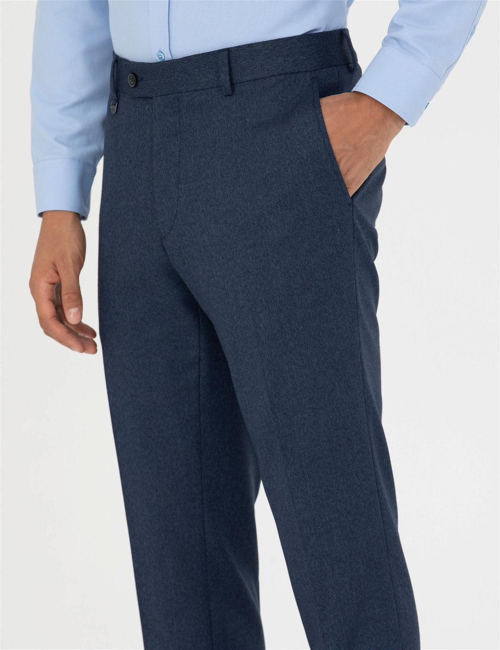 Lacivert Slim Fit Kuma_ Pantolon