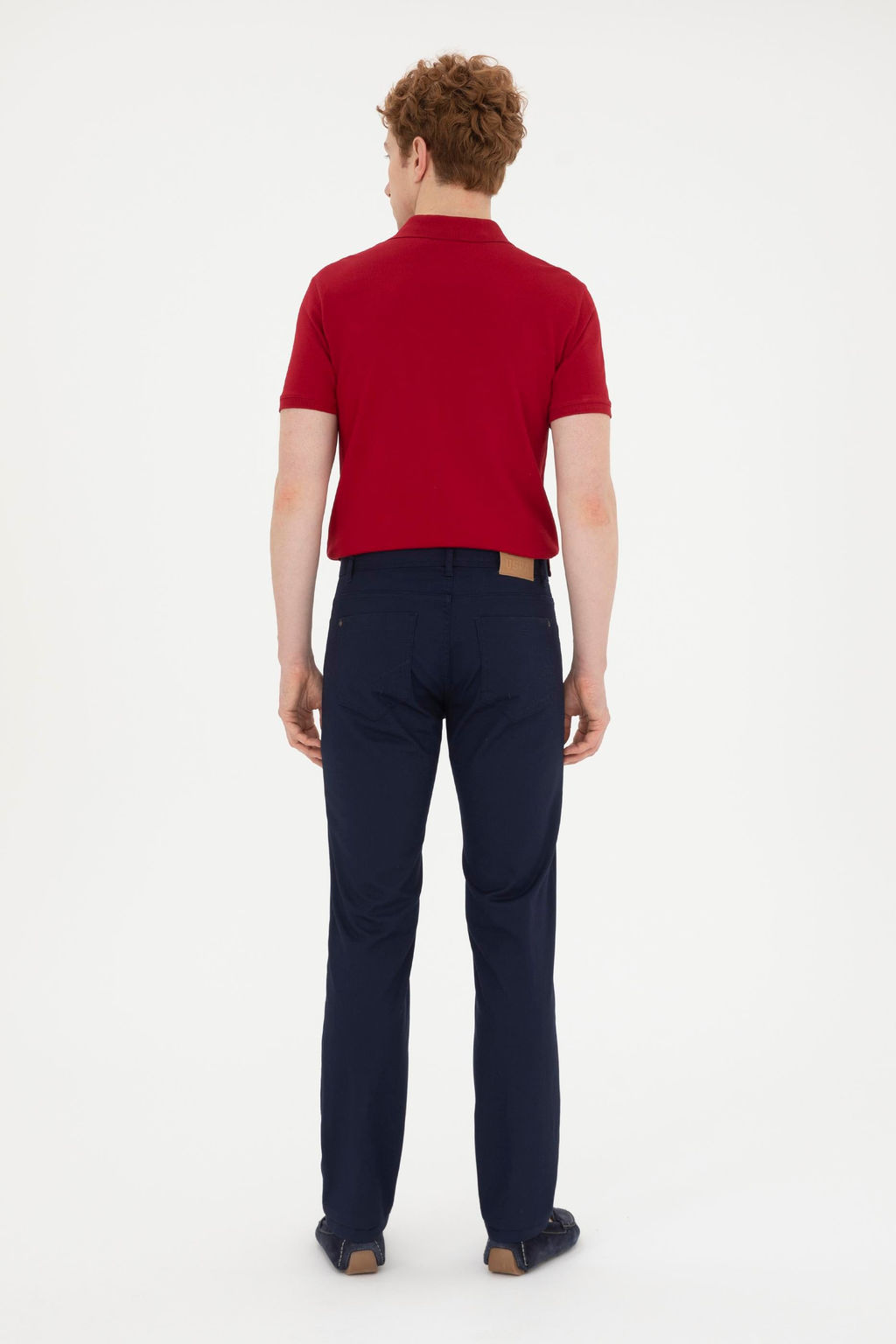 Erkek Regular Fit Lacivert Kanvas / Chino Pantolon