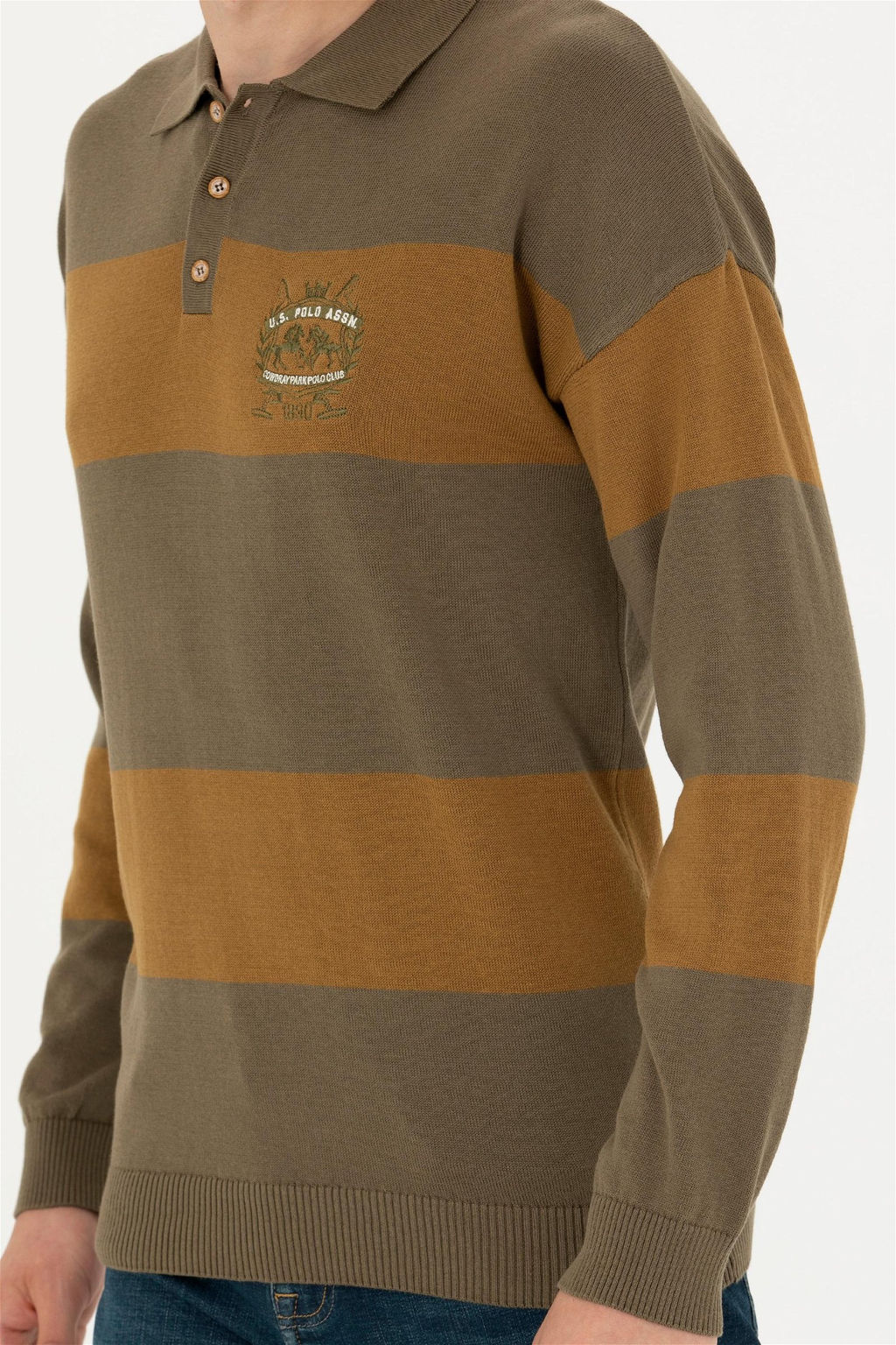 Мужской свитер цвета хаки - U.s. polo assn фото 13