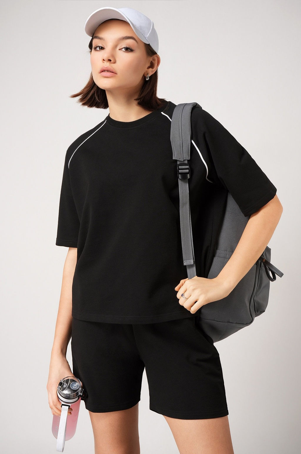 Женский костюм с шортами из футера двухнитки Happyfox  фото 10