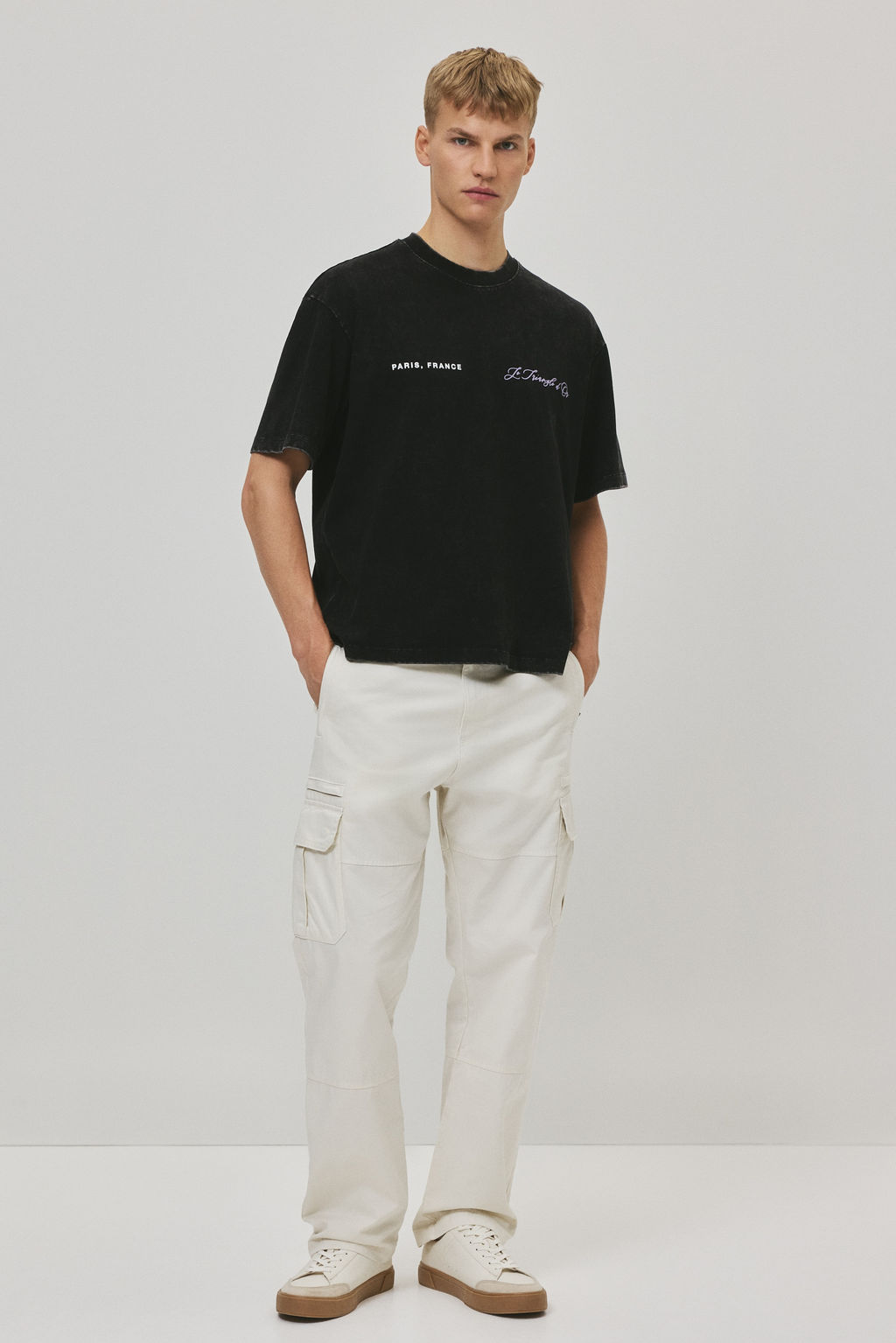 Camiseta lavada Boxy Fit - H&m фото 4