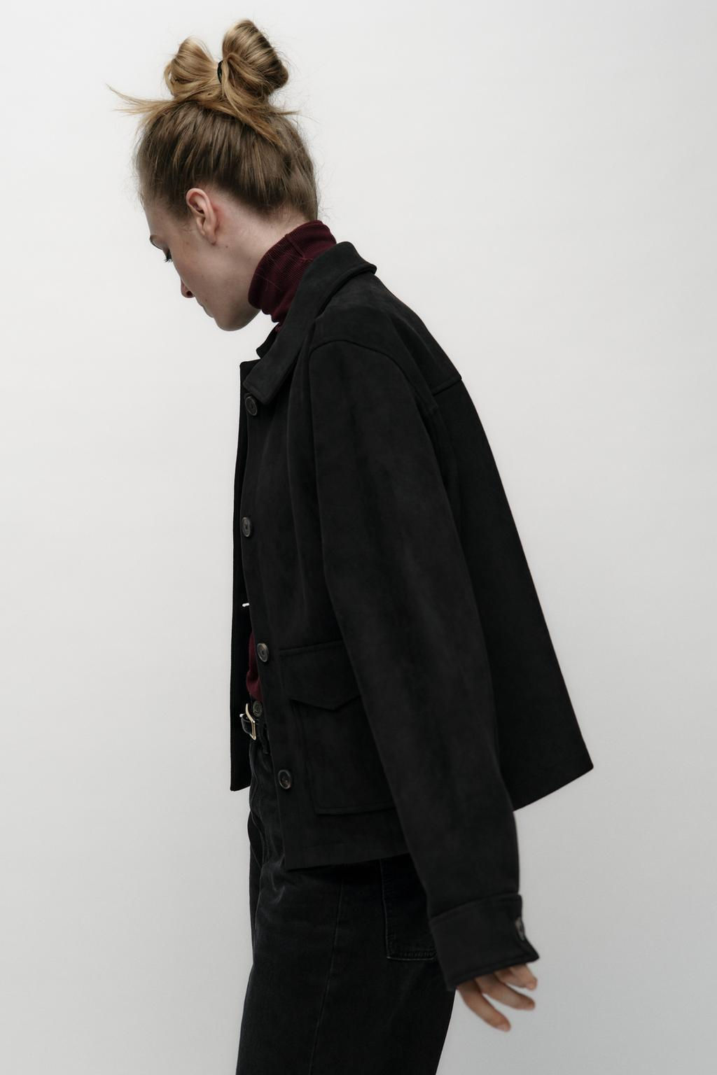 FAUX SUEDE JACKET - Zara фото 5