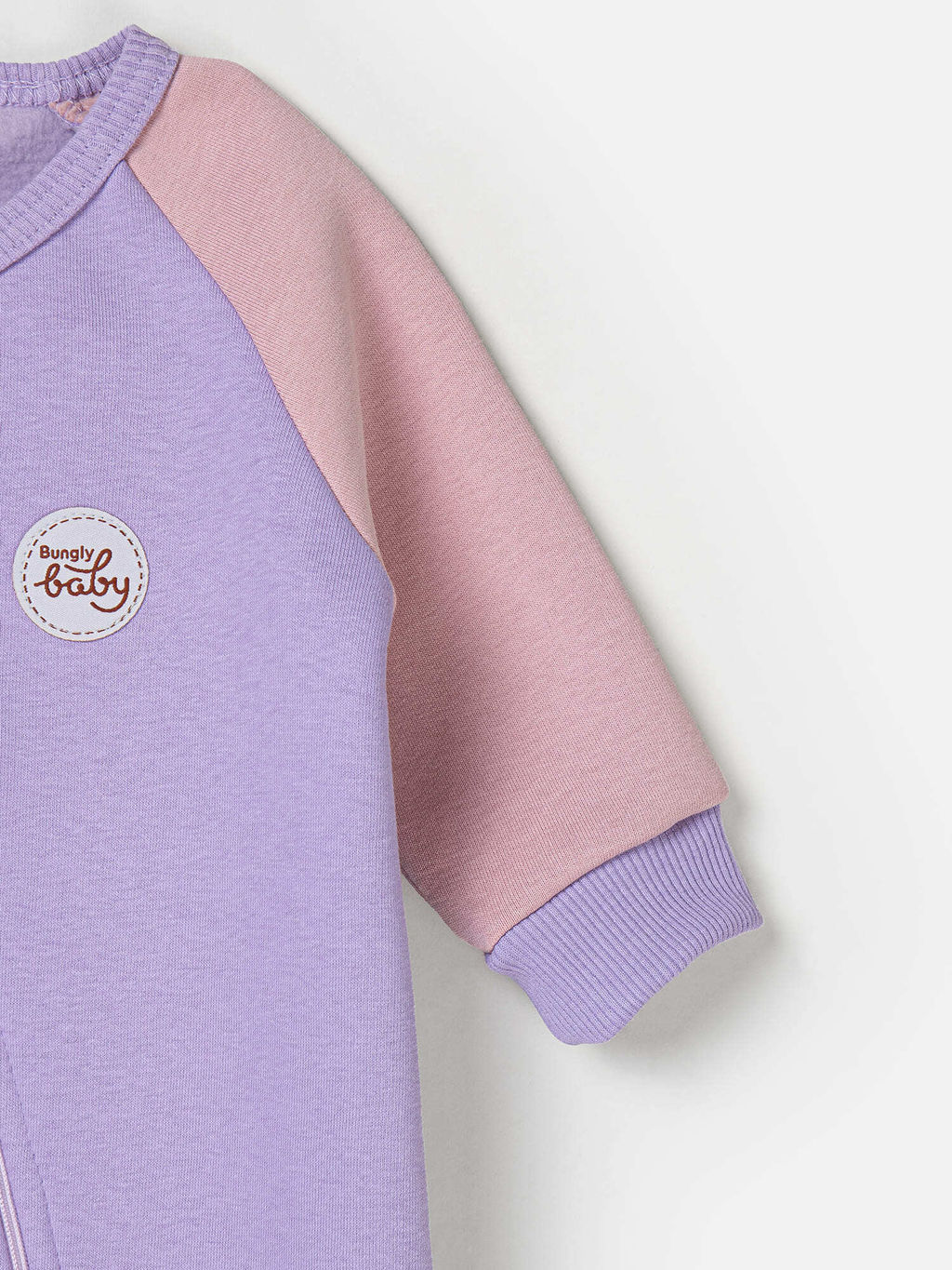 Комбинезон-косуха Колор блок Лаванда утепленный 0+ - Bungly фото 4