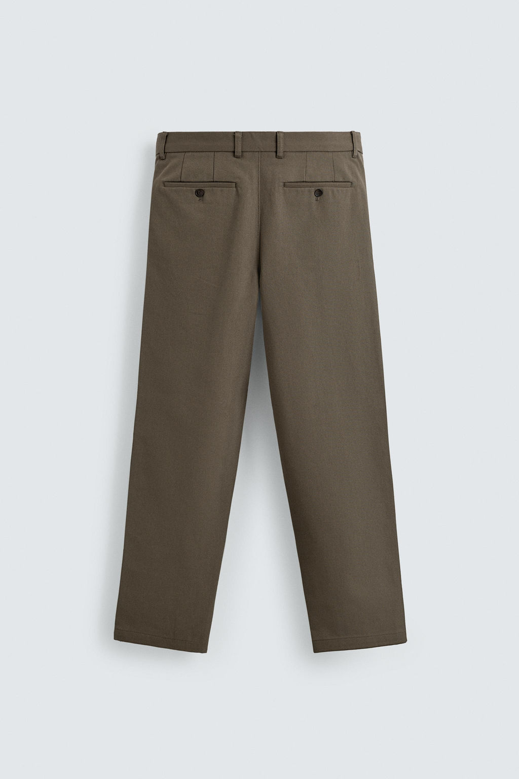 PANTAL?N STRAIGHT FIT ESTRUCTURA / Tostado - Zara фото 7
