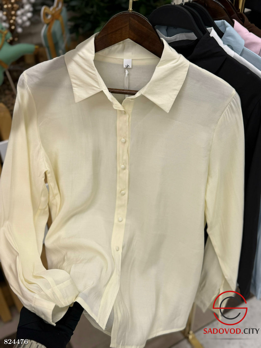 Рубашка женская однотонная